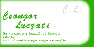 csongor luczati business card